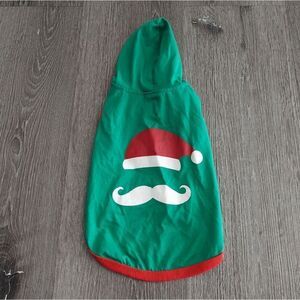 Dog Holiday Christmas Santa Sweatshirt Hoodie Small